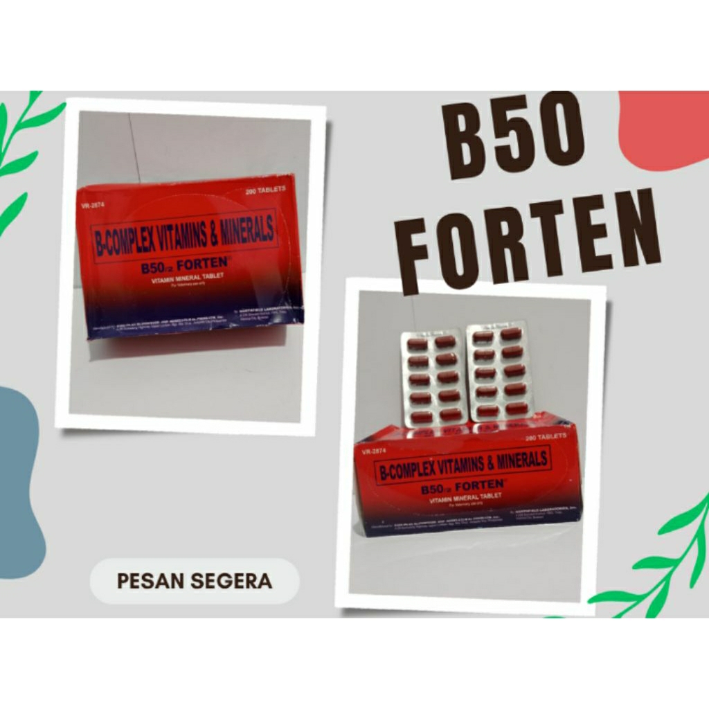 B complex vitamin and minerals B50 forten ayam