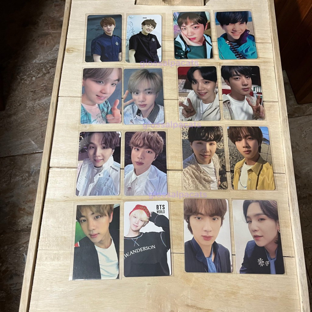 aab yoonjin yoongi suga seokjin jin pc photocard orul hyyh pt.2 ynwa lights bwl boys with luv mots t