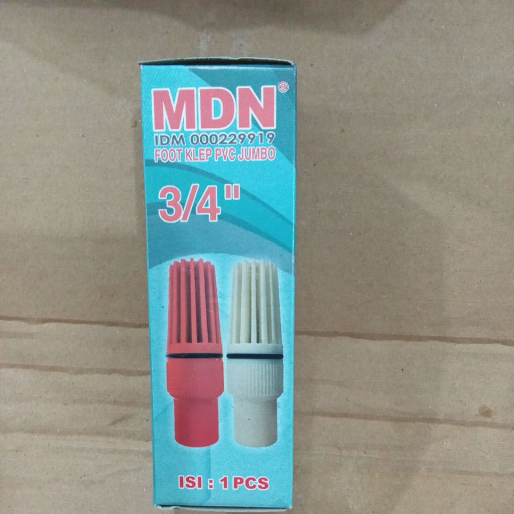 Foot klep pvc plastik jumbo/saringan/tusen klep air 3/4" MDN