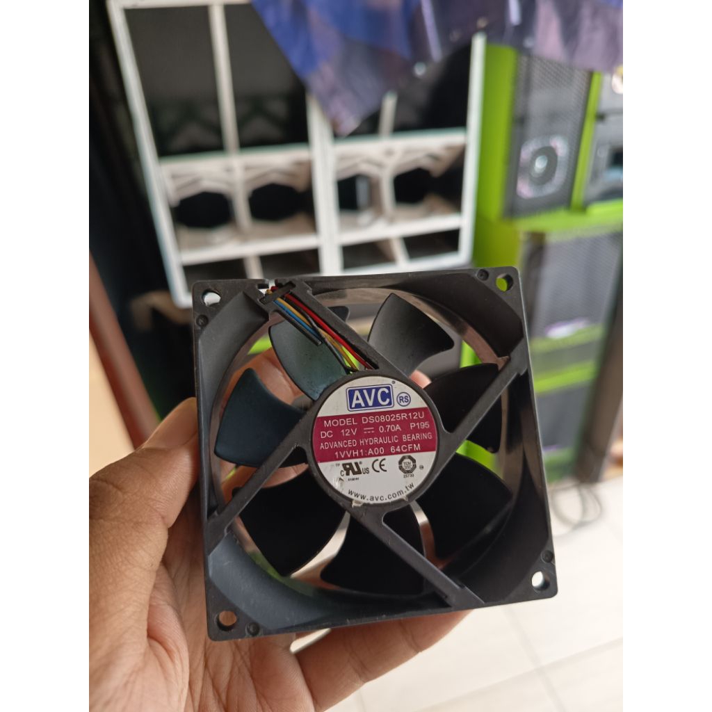 KIPAS HIGH SPEED DC 12V 0,7A UKURAN 8X8