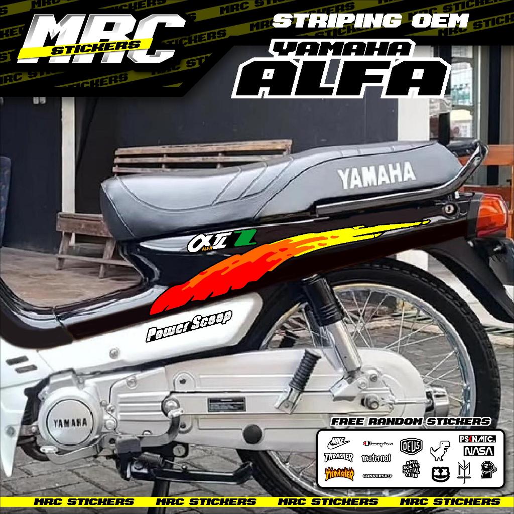 STRIPING STIKER SKOTLET OEM ORIGINAL YAMAHA ALFA D4 COD