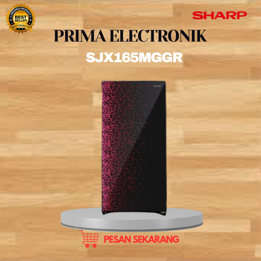 SHARP KULKAS 1 PINTU SJX165MGGR 128L/SJX-165MGGR/SJX 165MGGR/SHARP KULKAS 1 PINTU/SHARP KULKAS LOW W