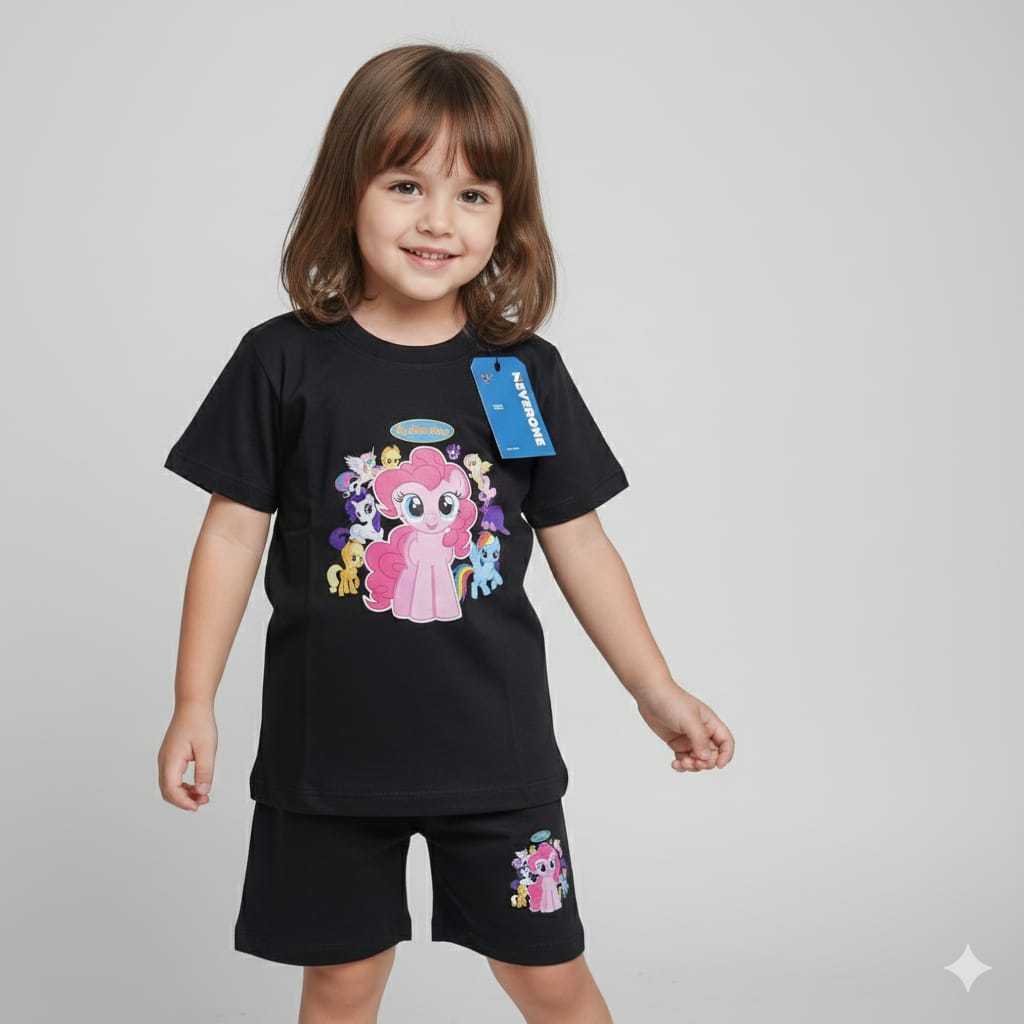 SETELAN BAJU ANAK MOTIF KUDA PONY