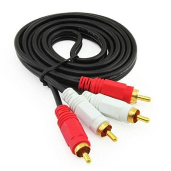 Kabel Audio RCA to RCA 1.5 Meter Kabel RCA untuk TV, Amplifier, DVD & Speaker Aktif