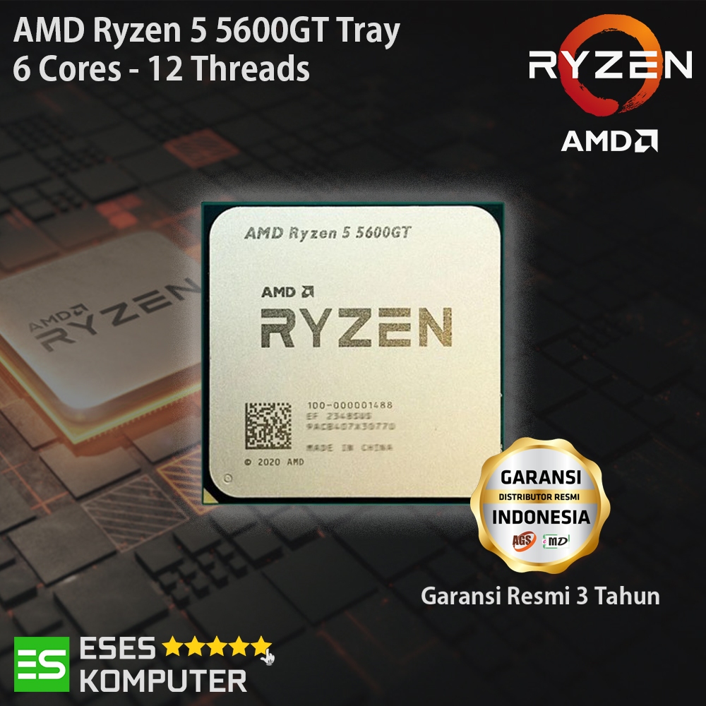 Processor AMD Ryzen 5 5600GT TRAY 6-Cores 4.6 Ghz AM4
