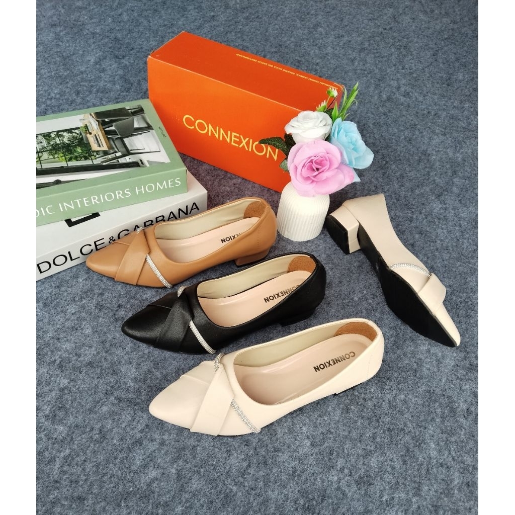 SANDAL HAK BUNGKUS/FLATSHOES HAK BUNGKUS/CONNEXION/TERBARU/TERLARIS/3CM/TERMURAH