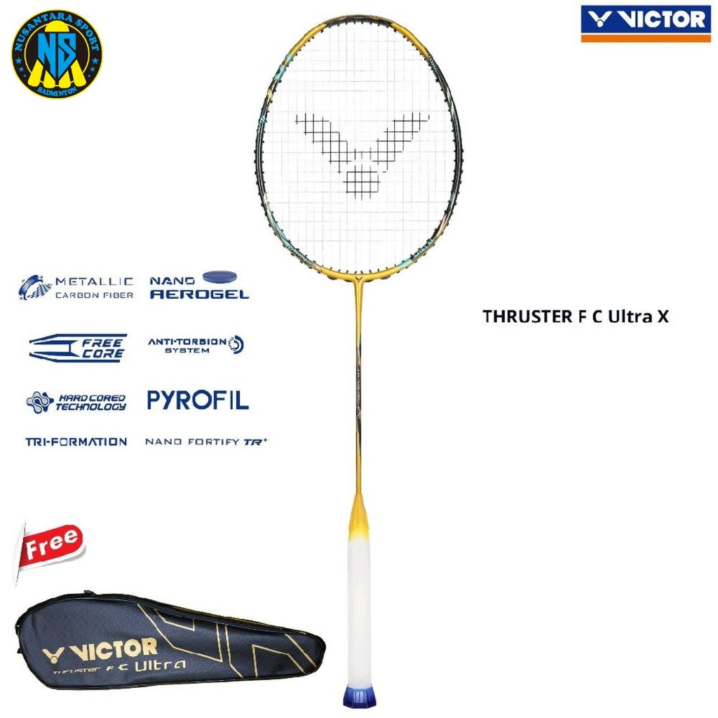 Raket Badminton Victor Thruster Falcon C Ultra X / TK-F C ULTRA X - 4UG5