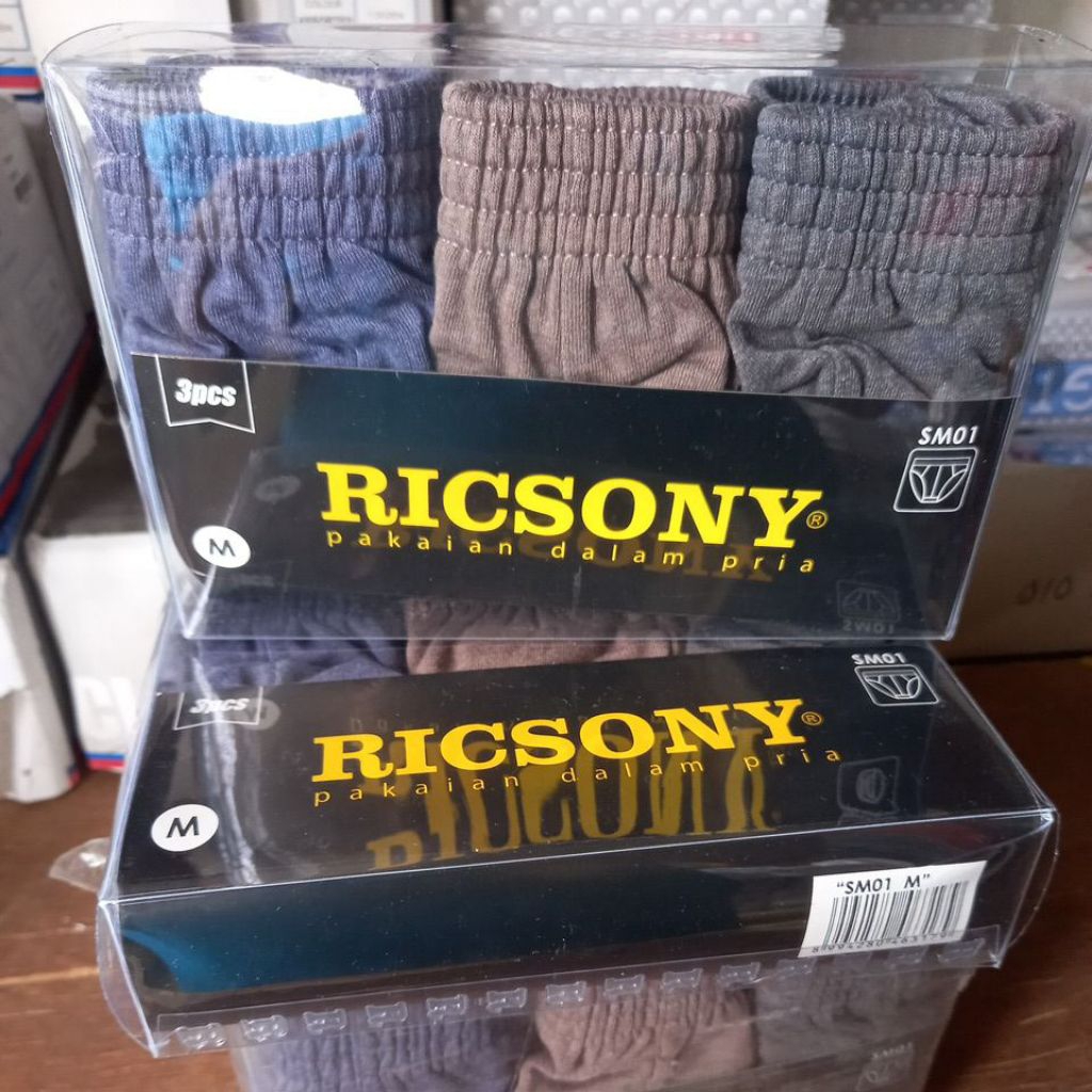 3PCS Celana Dalam Pria RICSONY SM 01