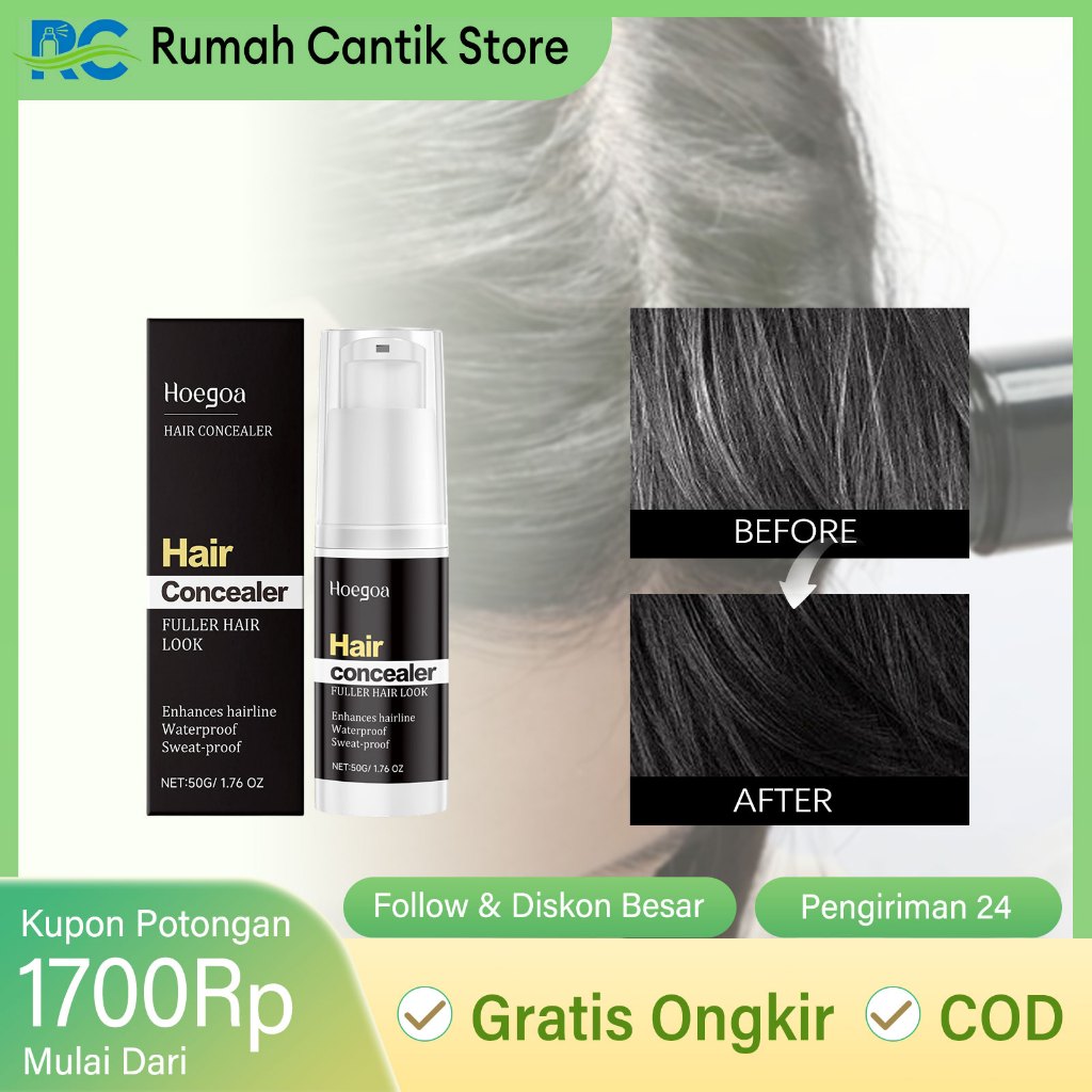 Hoegoa Concealer Rambut Hair Shadow Powder Line Corrector Root Touch Up Full Instantly Hairline Stic