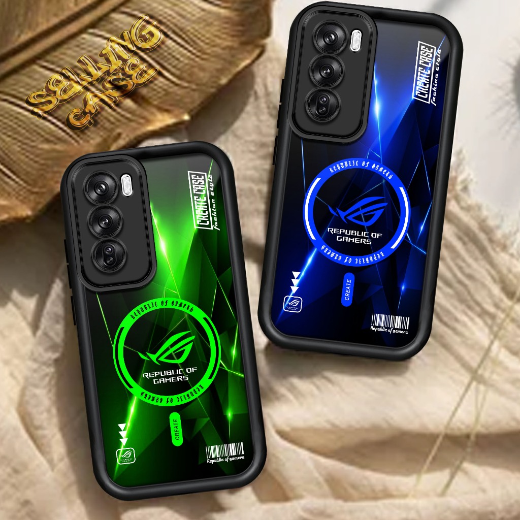 Case OPPO RENO 12 CPH2625 Motif ( ROG5 ) Casing Handphone Softcase Glossy Anti Jamur