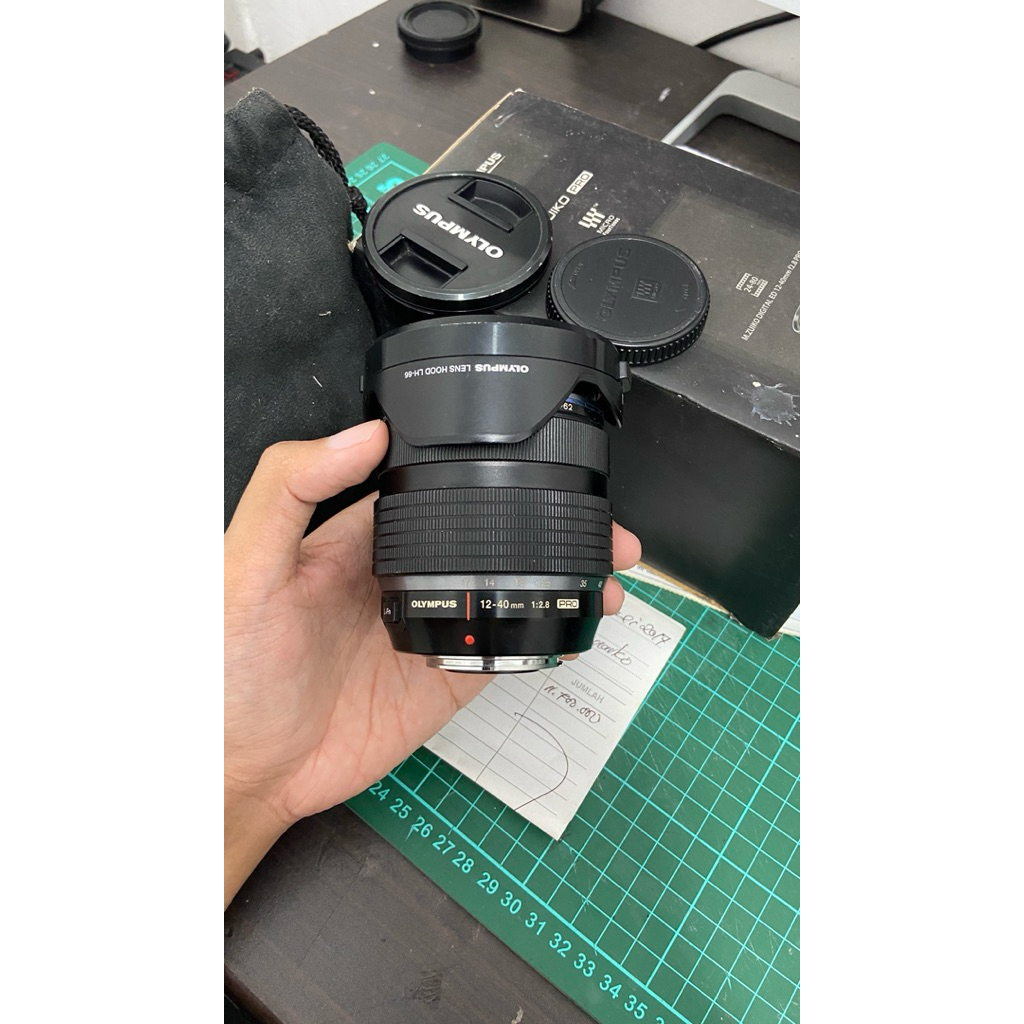 Lensa Olympus 12-40mm f2.8 Pro murah second bekas