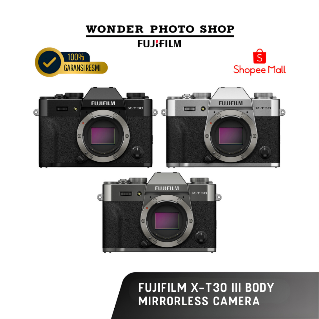 Fujifilm X-T30 III Mirrorless Camera / Fuji XT30 Mark III / Fujifilm XT30 III Garansi Resmi