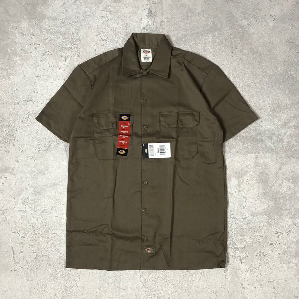 Dickies Short Sleeve Work Shirt Mushroom