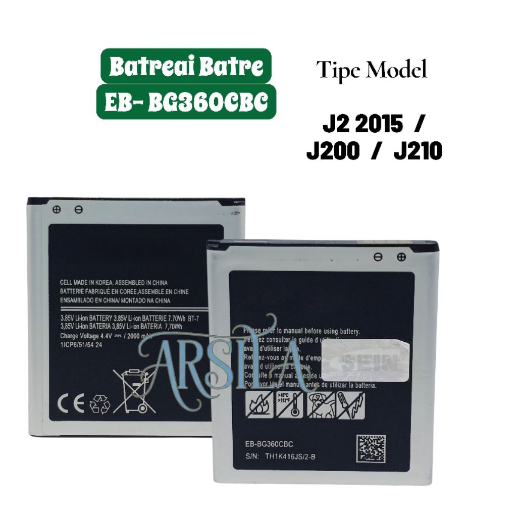 BATREAI BATRE SAMSUNG  J2 2015 EB-BG360CBC