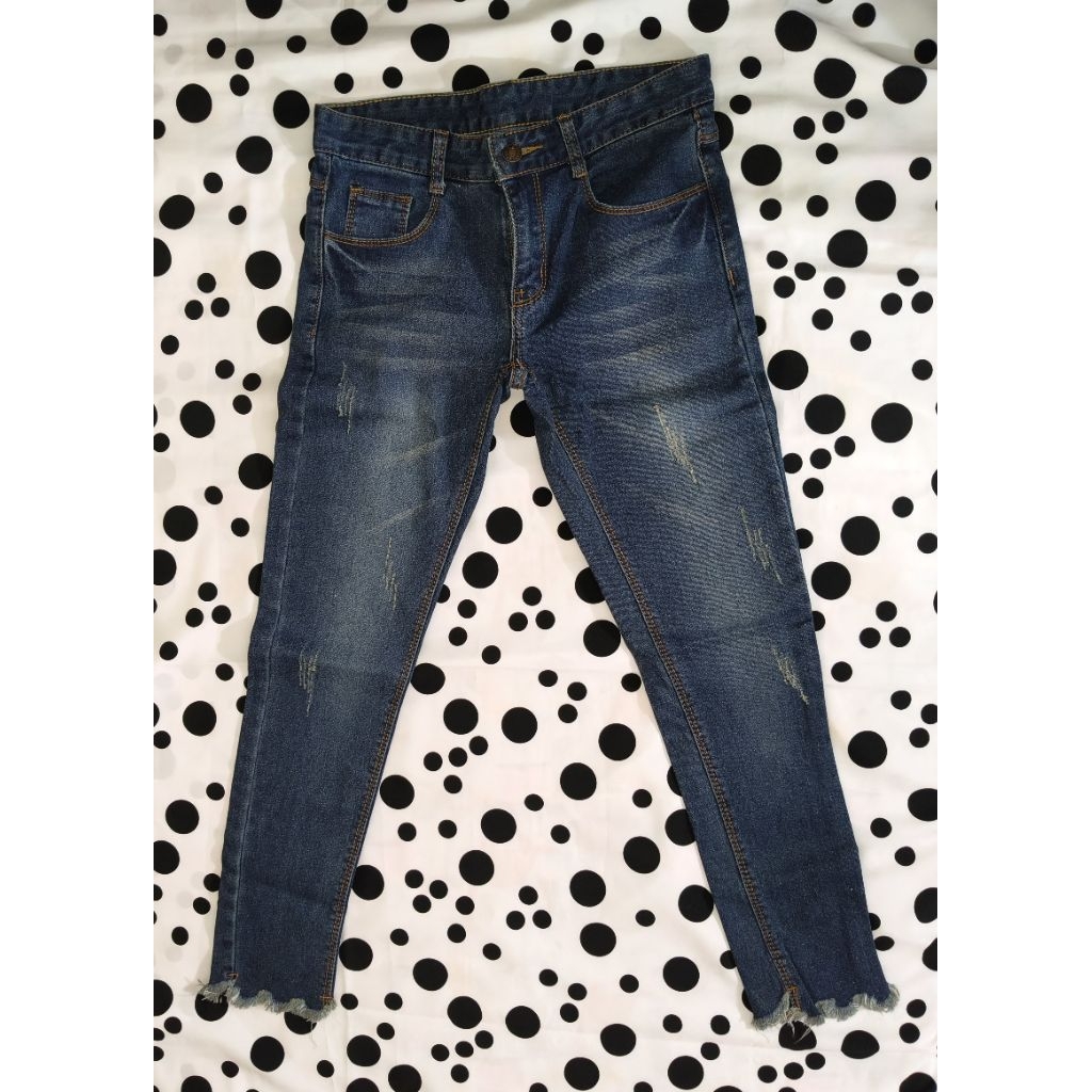 Celana Panjang Jeans Denim Levis Wanita Sobek