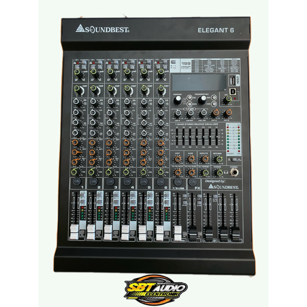 Mixer 6chanel SOUNDBEST ELEGANT6