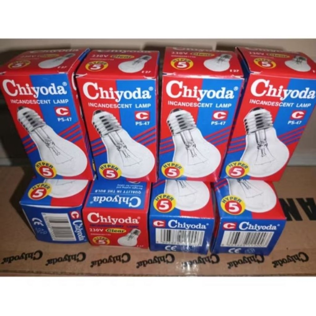 chiyoda lampu pijar ps47 kemasan 10pcs