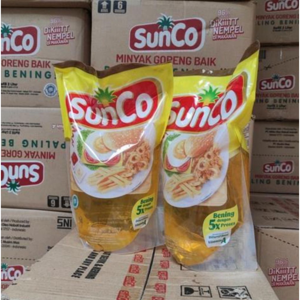 Minyak Goreng SunCo 2 Liter 1 Dus Promo