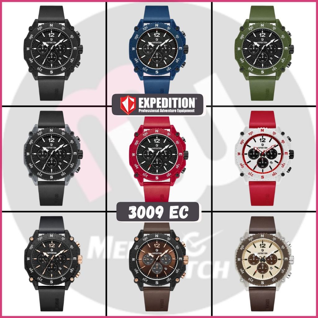 Jam Tangan Pria Analog EXPEDITION 3009EC E3009 EC 3009ECR Original Garansi Resmi