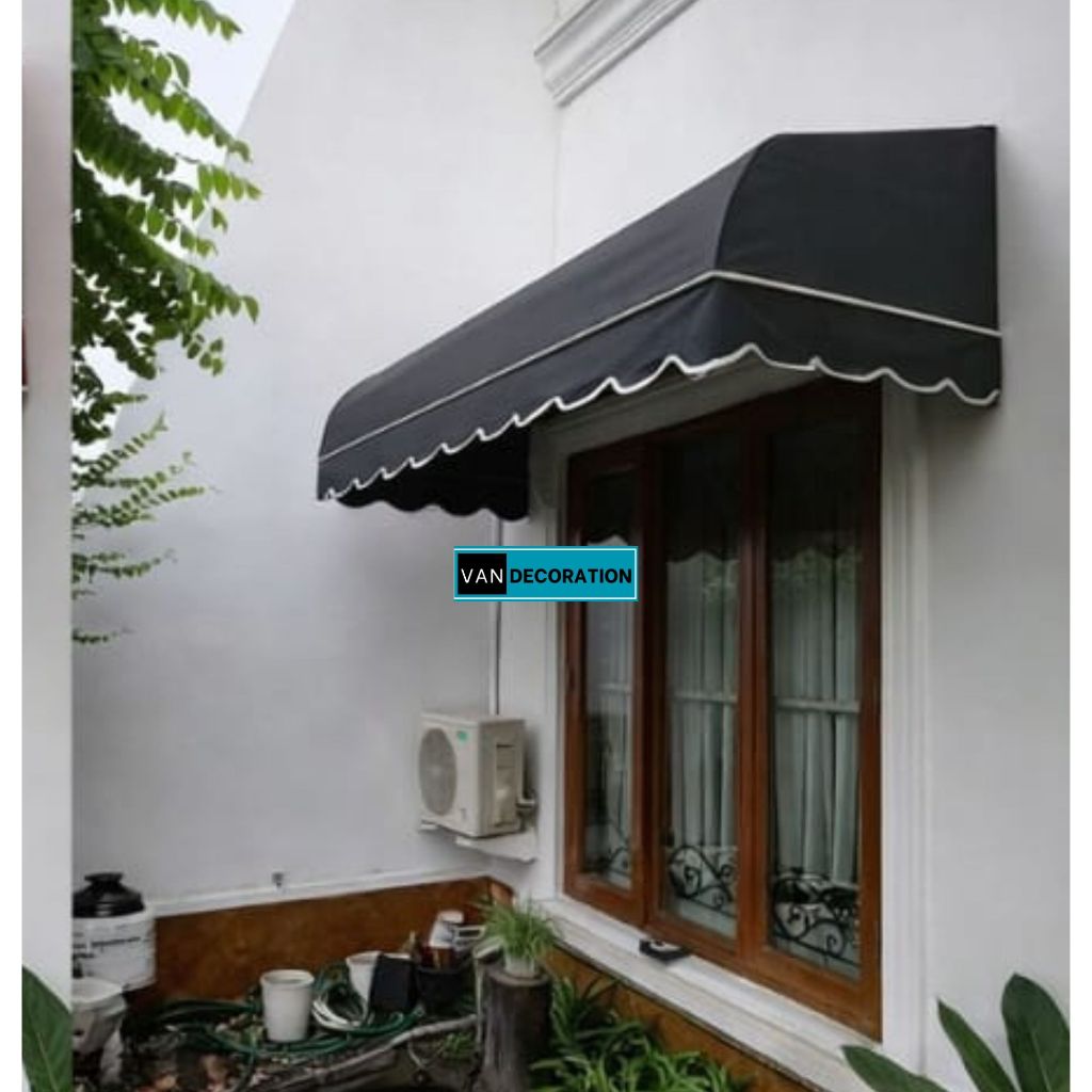 kanopi kain awning bahan rangak melengkung banyak varian warna
