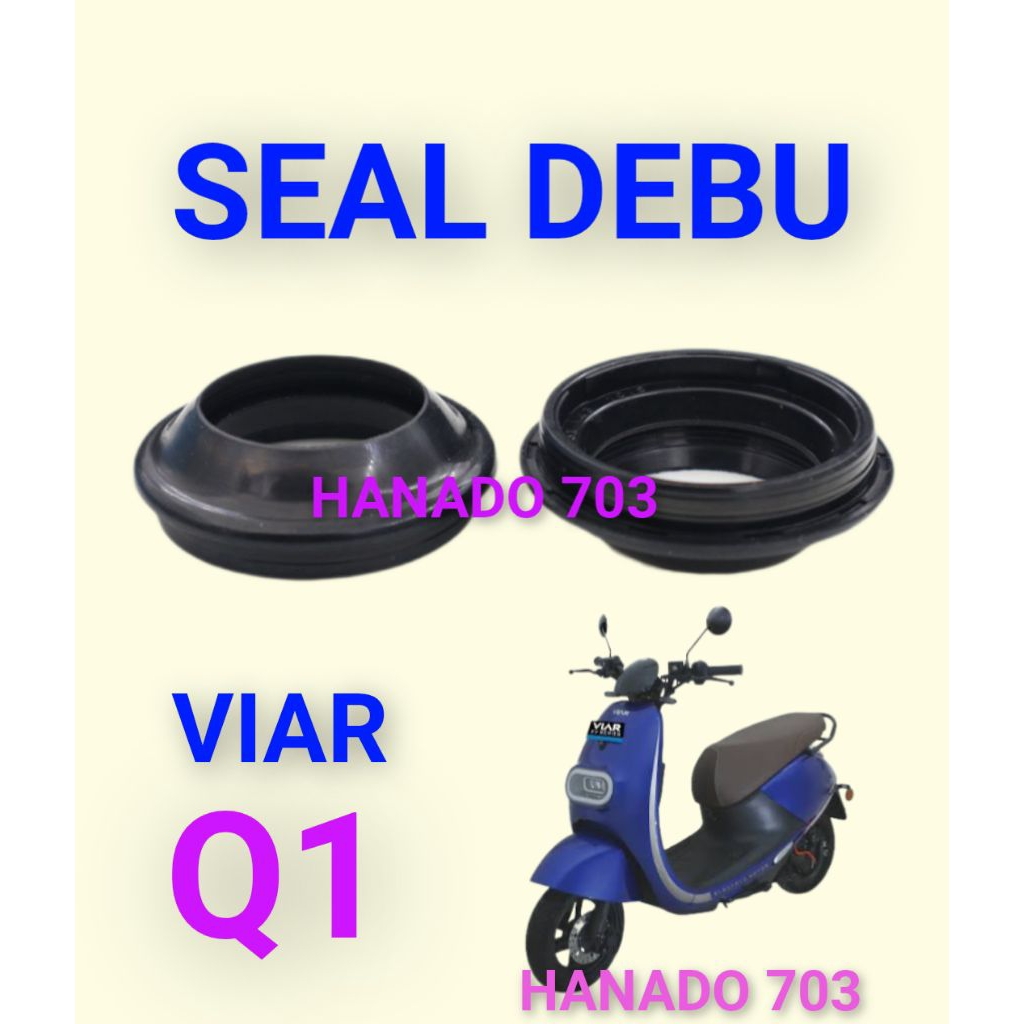 seal debu skok depan sepeda listrik viar Q1 sil abu shock depan sepeda listrik viar q1