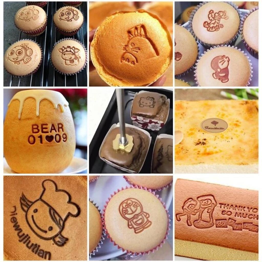Cake Stamp bakar / Hot Stamp / PROMO bisa pesan custom / stamp cake logo kue / stamp kue