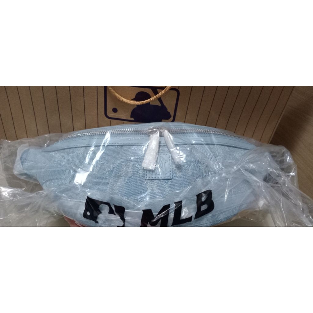 MLB Monogram Denim Waist / Sling Bag RARE
