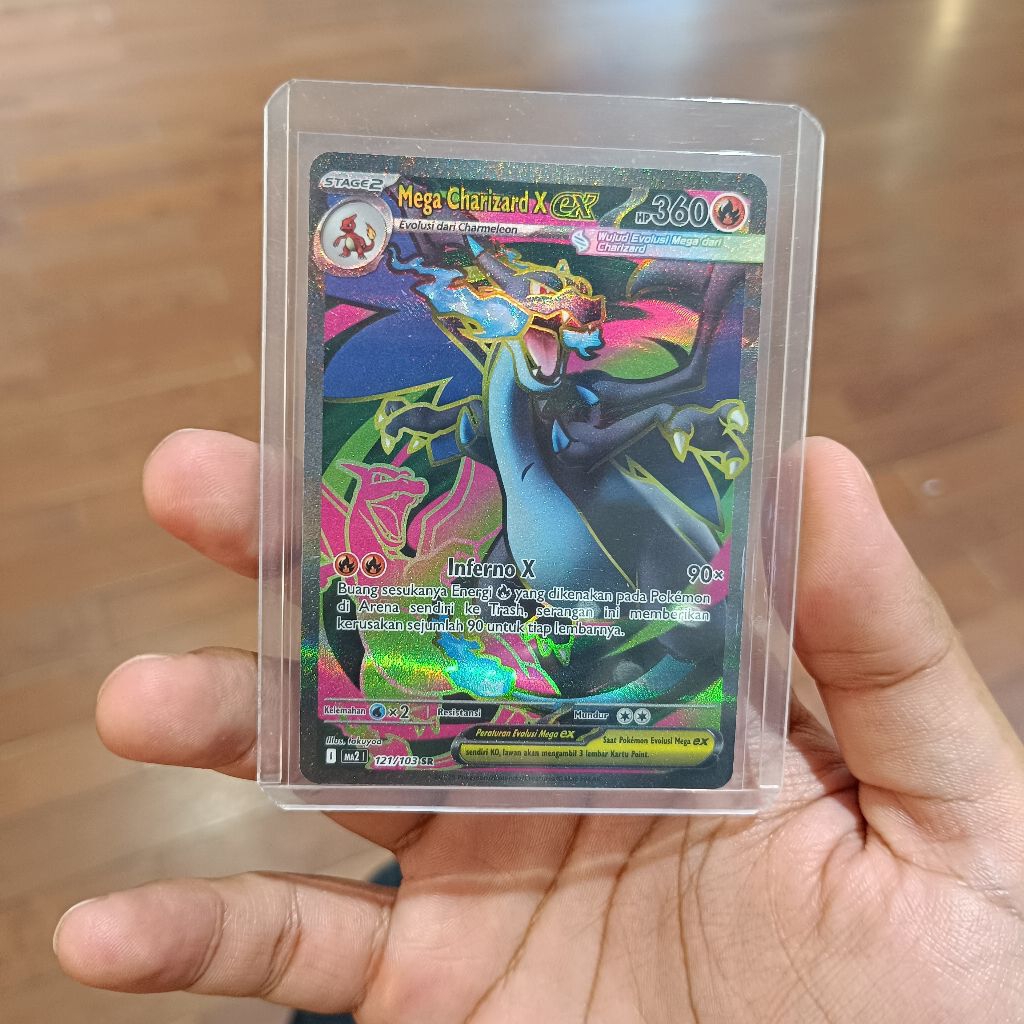 TCG Pokemon Mega Charizard X EX SR Indo