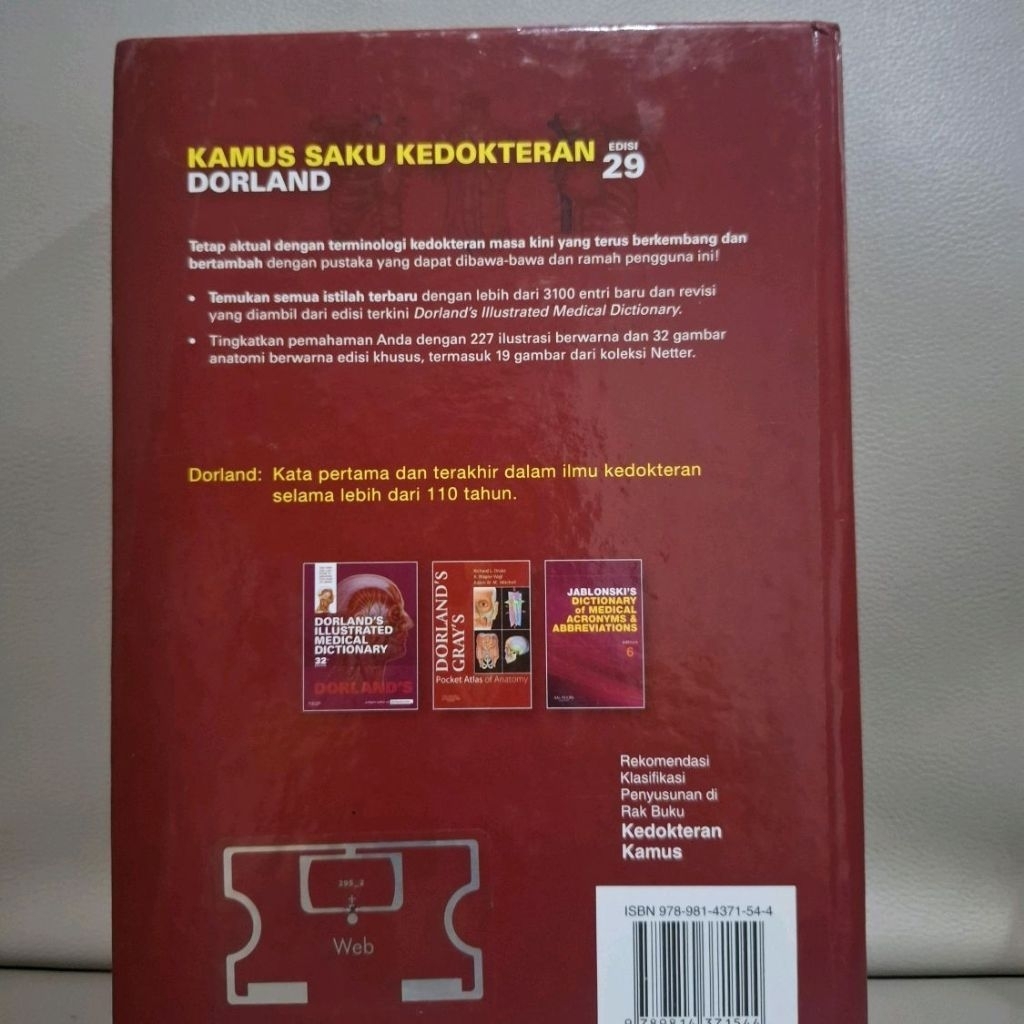 kamus saku kedokteran dorland edisi ke 29 original buku bekas