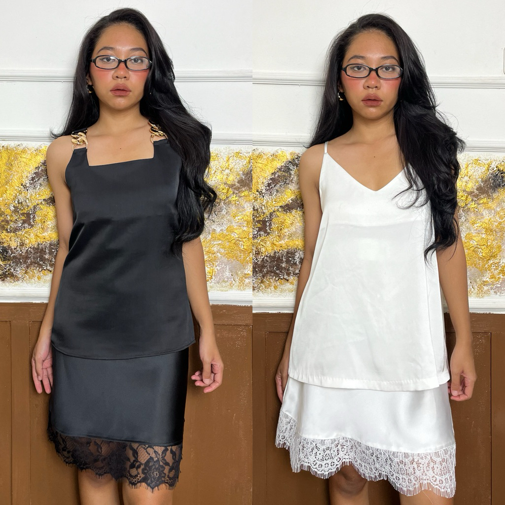 MIDI SKIRT SATIN TOSERKA