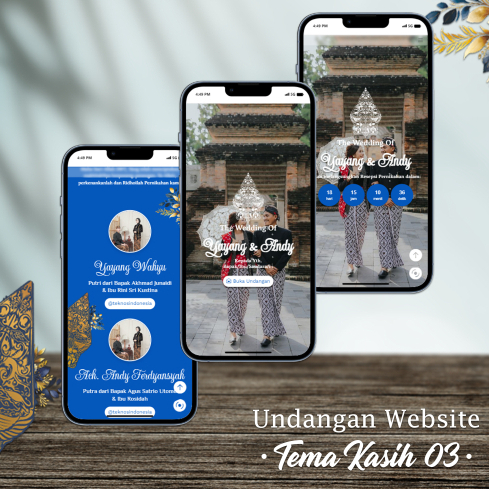 Undangan Web Pernikahan Elegan – Digital Wedding Invitation All Series
