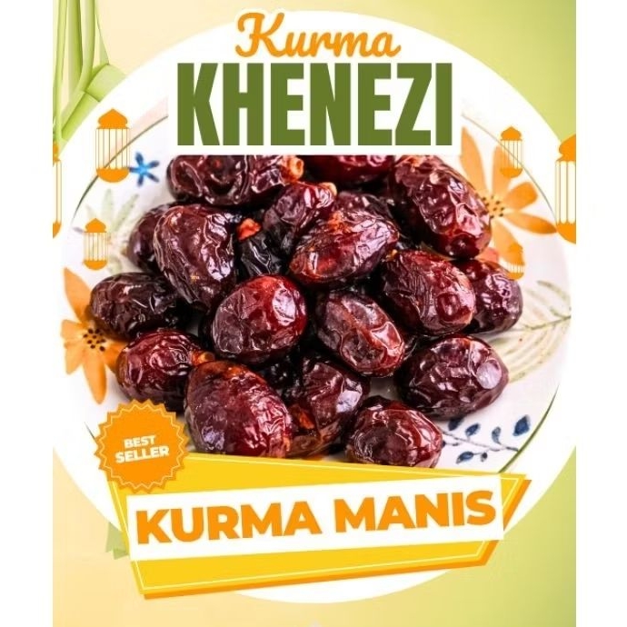 Kurma Khenaizi Date Crown emirates curah 1kg Oleh oleh umroh haji