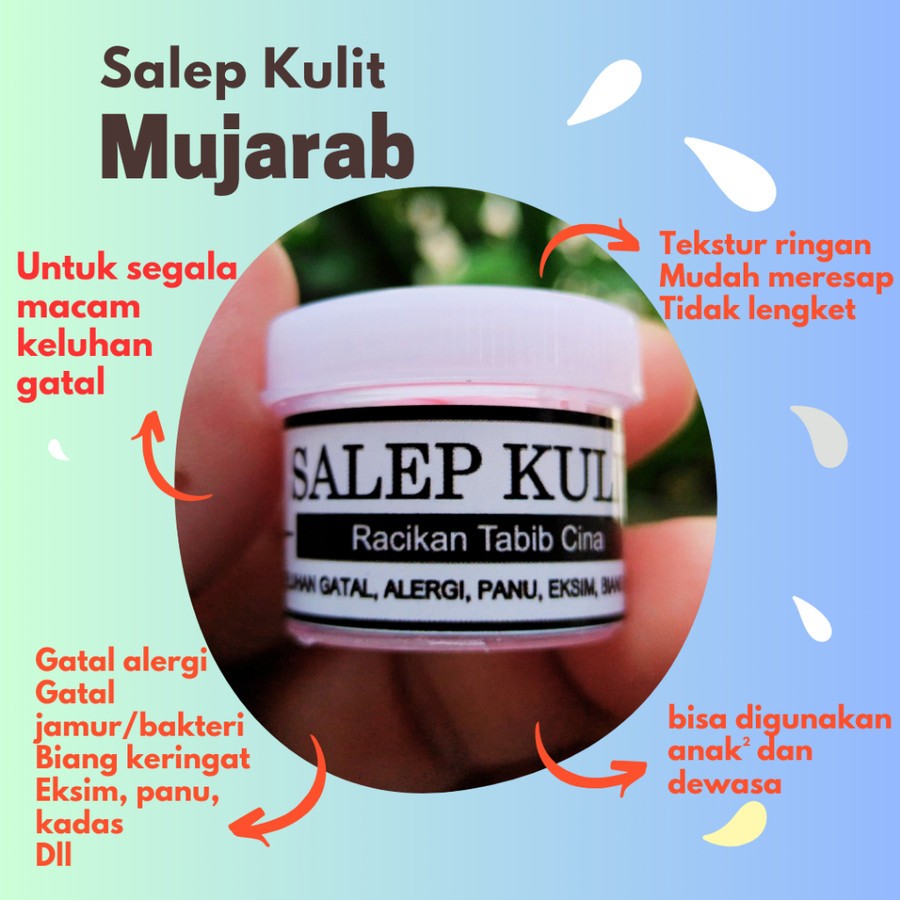 [DISKON SALE 2 PCS] Salep Kulit Gatal Racikan Spesialis Tabib Cina – Krim Gatal Ampuh Untuk Mengatas