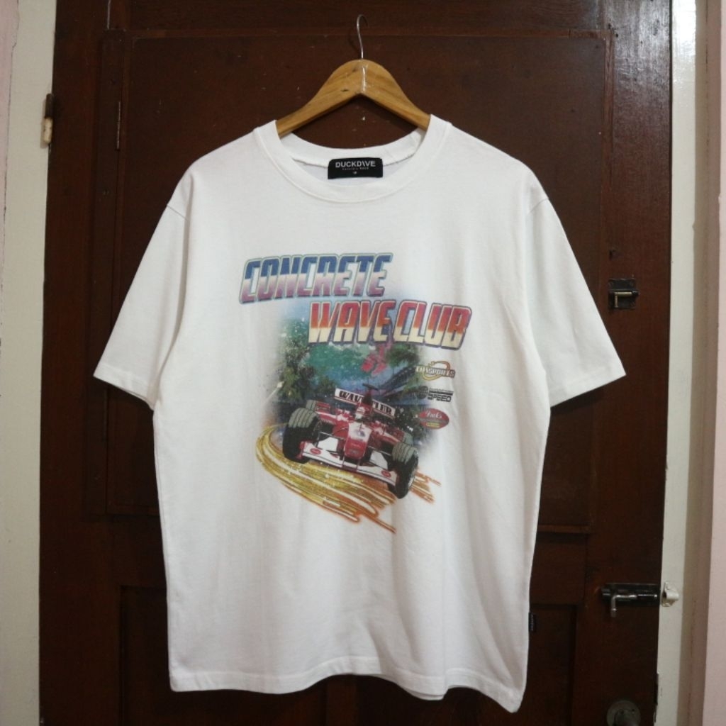 DUCKDIVE Wave Club F1 T-Shirt White + NIKE AIR