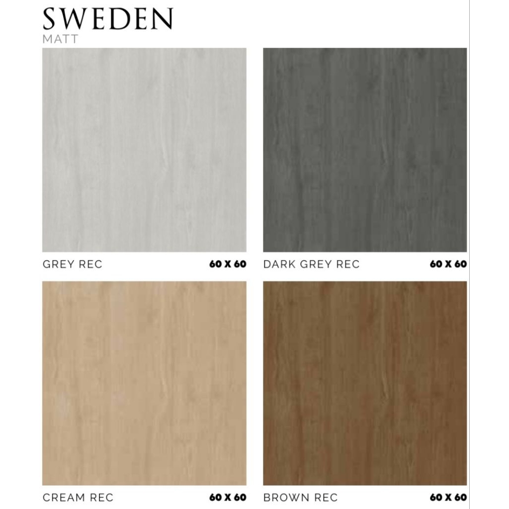 Keramik Merk Platinum Sweden Dark Grey/Grey/Cream/Brown ukuran 60x60 cm tekstur Matt