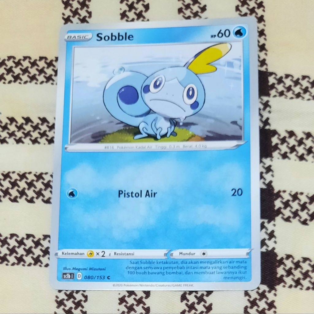 Kartu Pokemon Sobble Sc1b bahasa indo tcg