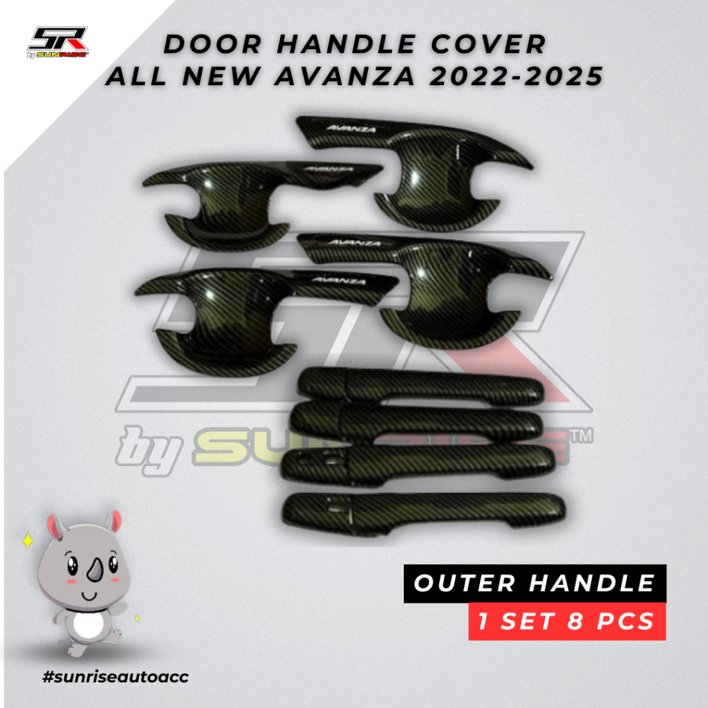 Paket Outer Handle & Cover Handle Avanza 2022 Outer Door Aksesoris Mobil