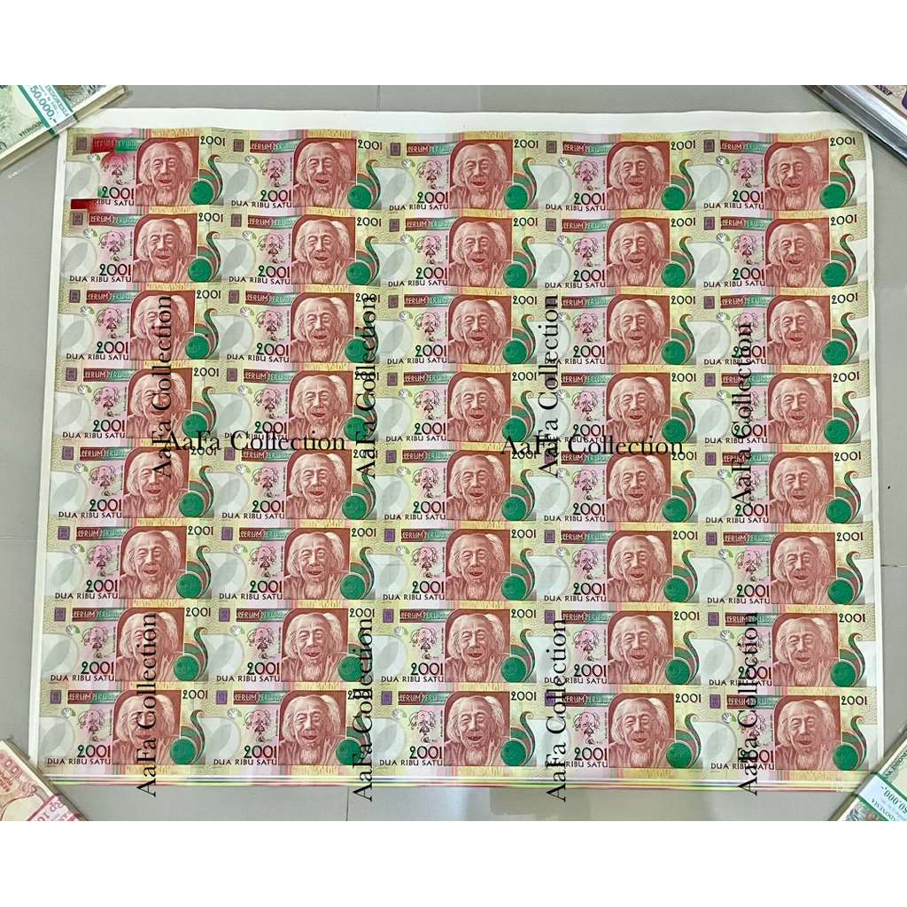 PLANO TESTNOTE PERURI 2001 AFFANDI