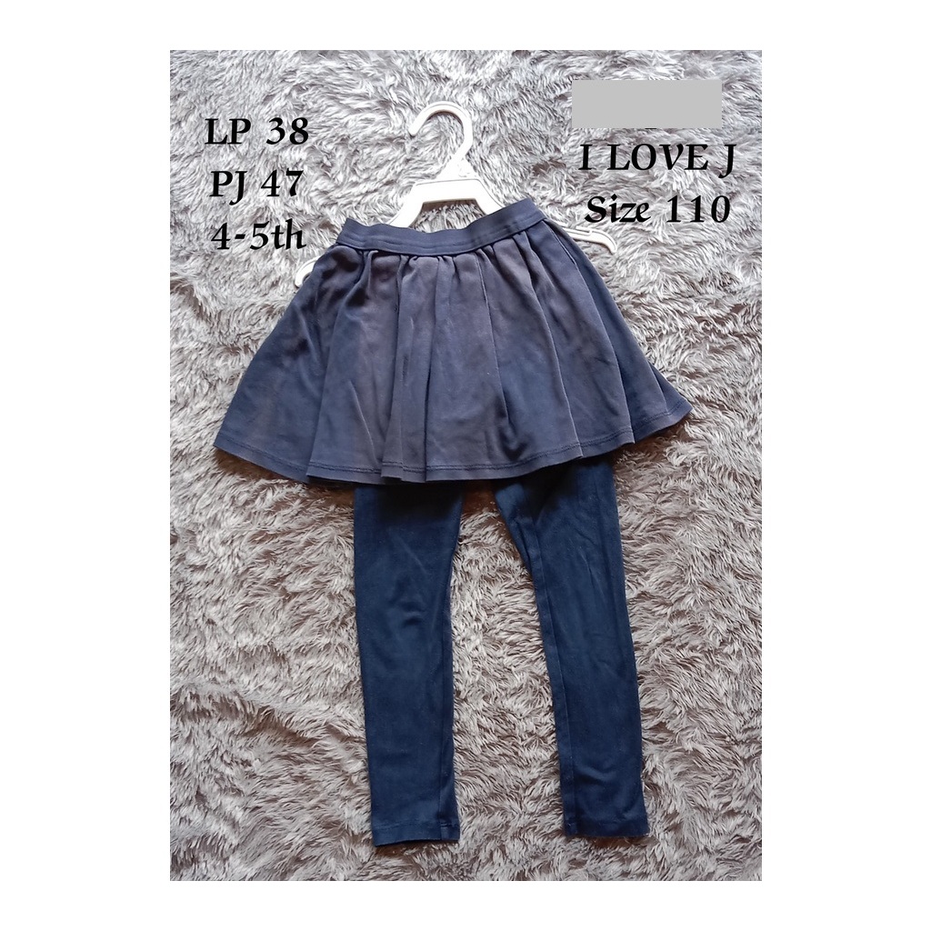 Rok celana 4-5th I LOVE J (min: turun warna)
