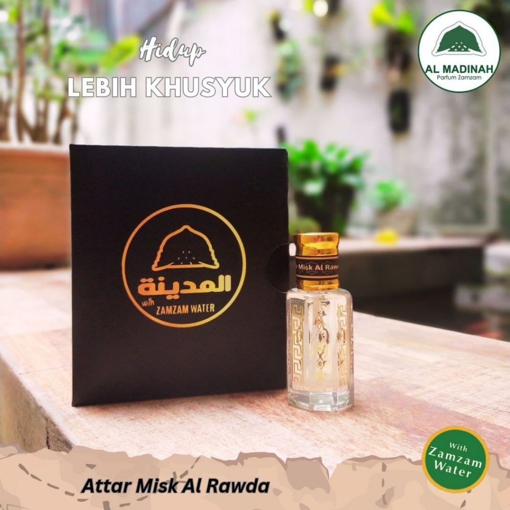 ATTAR SERIES - AL MADINAH PARFUM ZAMZAM - Original Makkah Madinah - Haramain Oud - Kiswah Oud - Rose