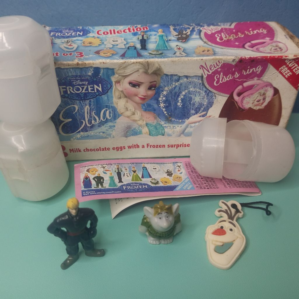 [LANGKA/RARE] FROZEN Disney Zaini surprise egg chocolate mainan capsule coklat ori official