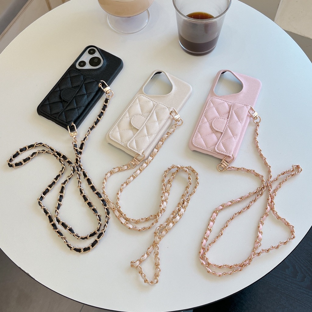 FG17 Softcase Tas Warna Caviar Kulit For Iphone 13 14 14+ 15 15+ 16 16+ 17 Air Pro Max Plus