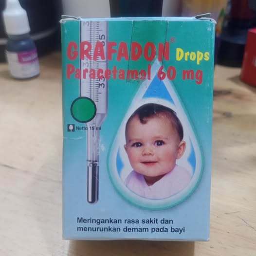Grafadon Drops 15ml Paracetamol 60mg Kemasan 1 Botol