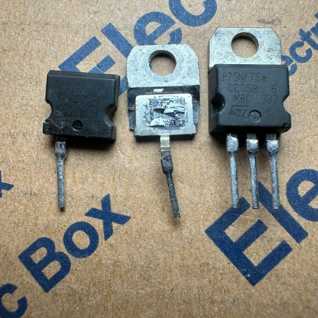 mosfet P75NF75 75A 75v cabutan