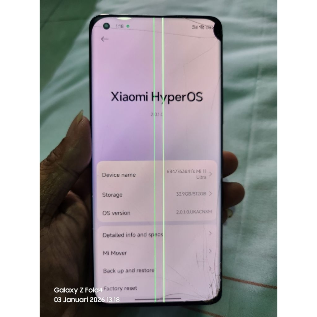 Mesin Mi 11 Ultra ram 12/512 inter