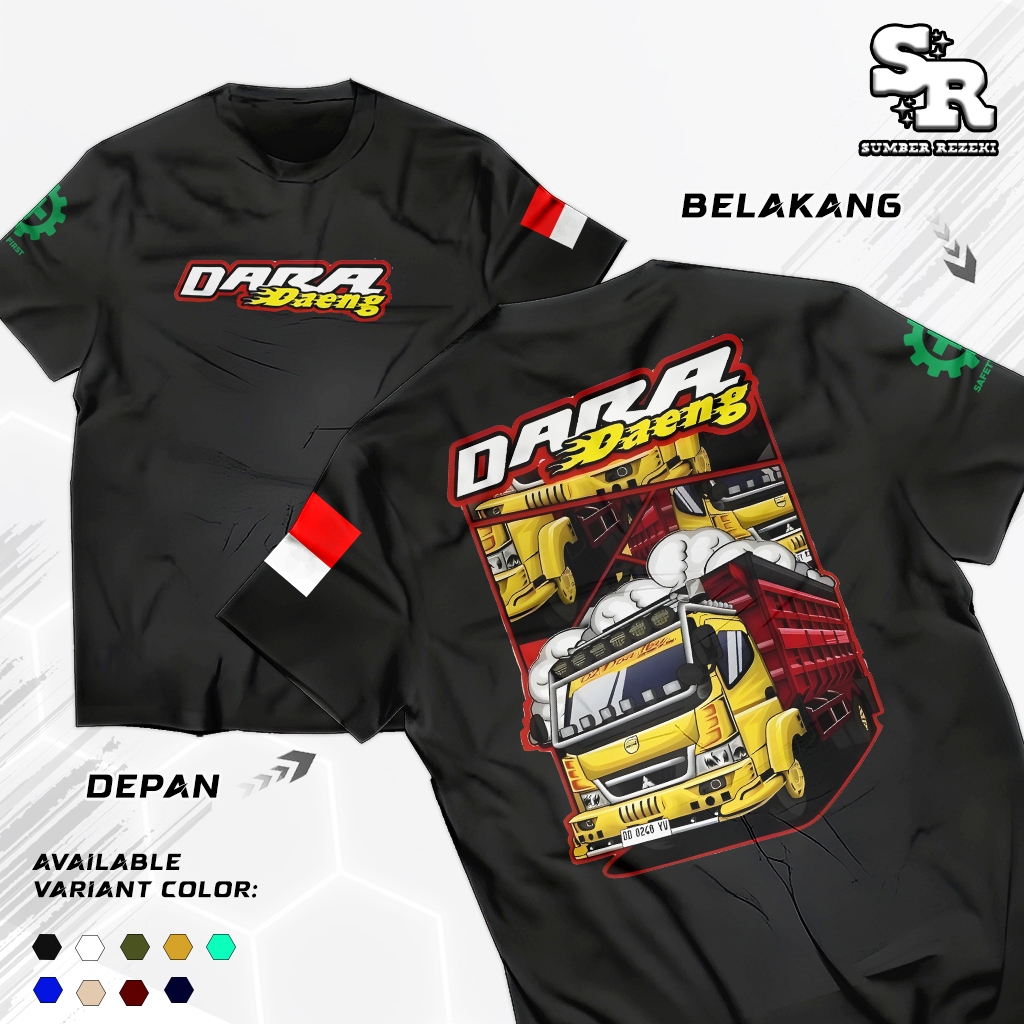 Baju Kaos DARA DAENG Mobil Truk CANTER | Kaos Driver Muda | Kaos Truk Oleng