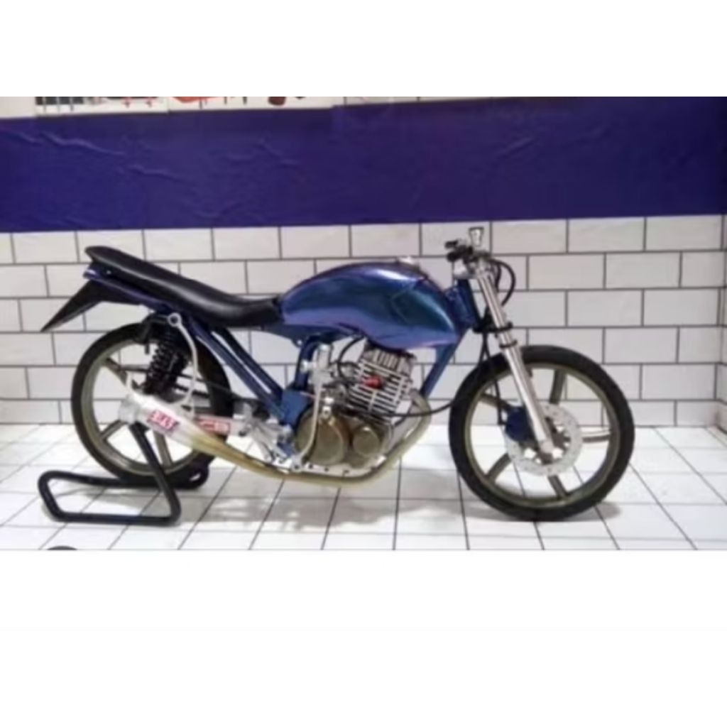 mainan miniatur motor surex Honda Tiger full set