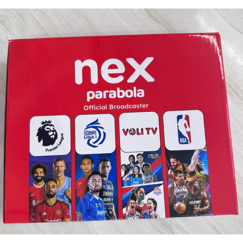 Receiver Nex Parabola HD Type Merah - Gratis Paketan Nonton 1 Tahun | RECEIVER NEX PARABOLA MERAH HY