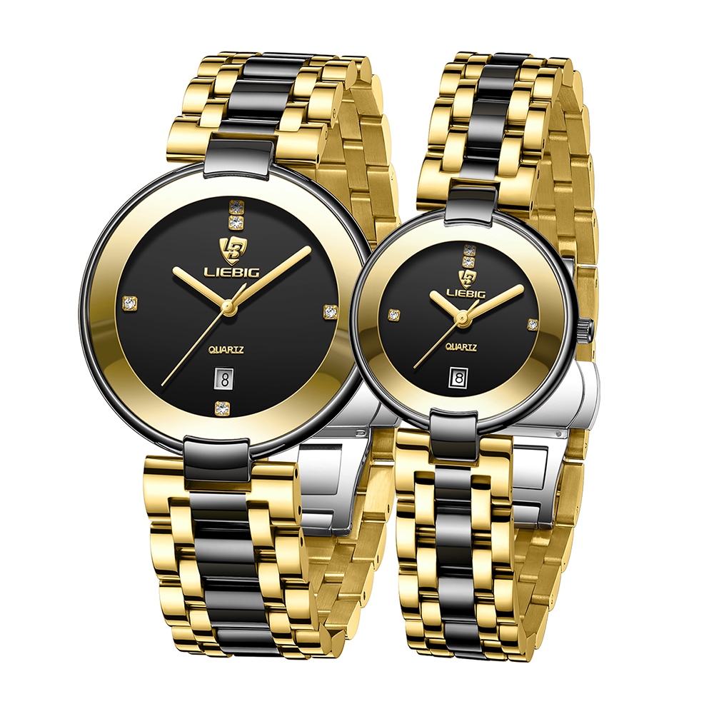 LIEBIG Jam Tangan Wanita Elegan Tahan Air /Jam Tangan Couple Kotak Gratis
