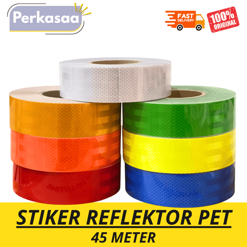 Stiker Reflektor / Scotlight Pemantul Cahaya / Sticker Reflektor kualitas 3M , 5cm x 45meter